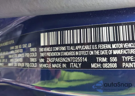 2022 Alfa Romeo Stelvio Ti Awd from USA, damaged, VIN ZASPAKBN2N7D25514